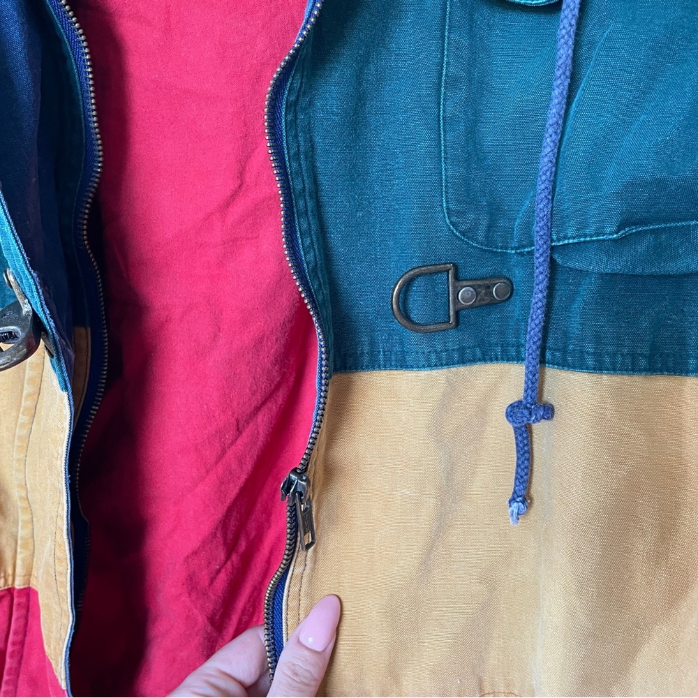 💛💙❤️90s Colour Block Jacket❤️💙💛 - Picture 3 of 4